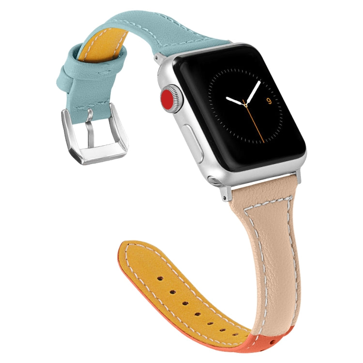 Three-color T-shape Leather Replacement Strap Watchband