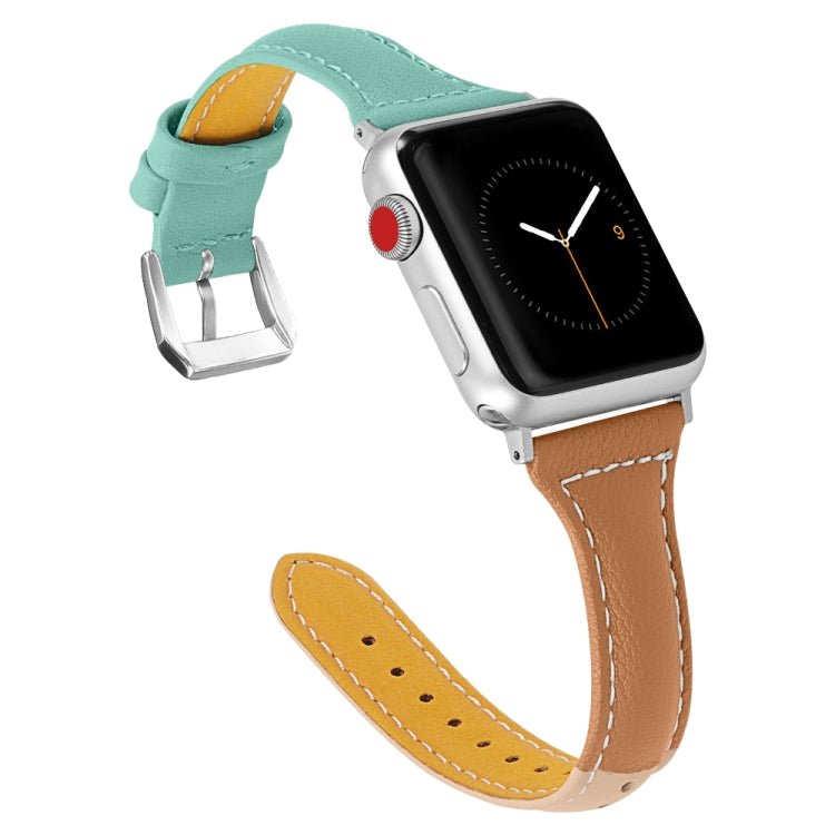 Three-color T-shape Leather Replacement Strap Watchband