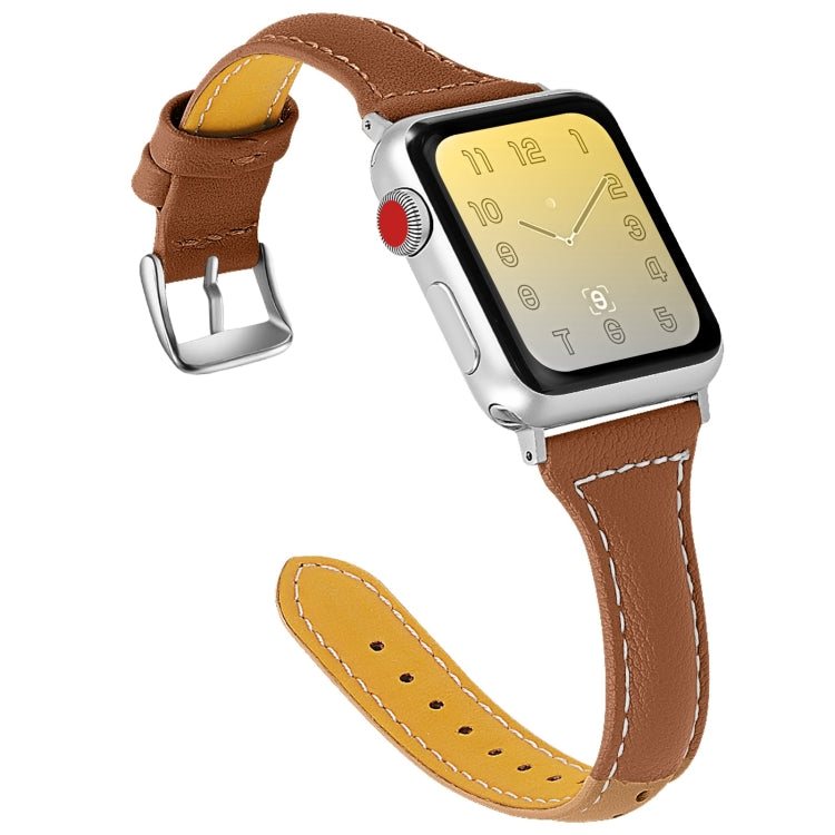 Three-color T-shape Leather Replacement Strap Watchband