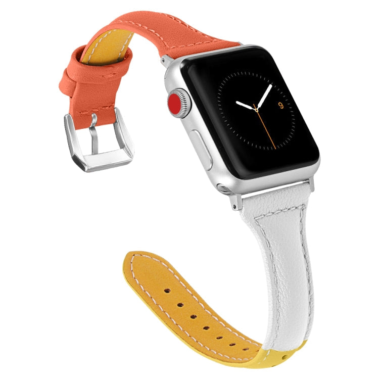 Three-color T-shape Leather Replacement Strap Watchband