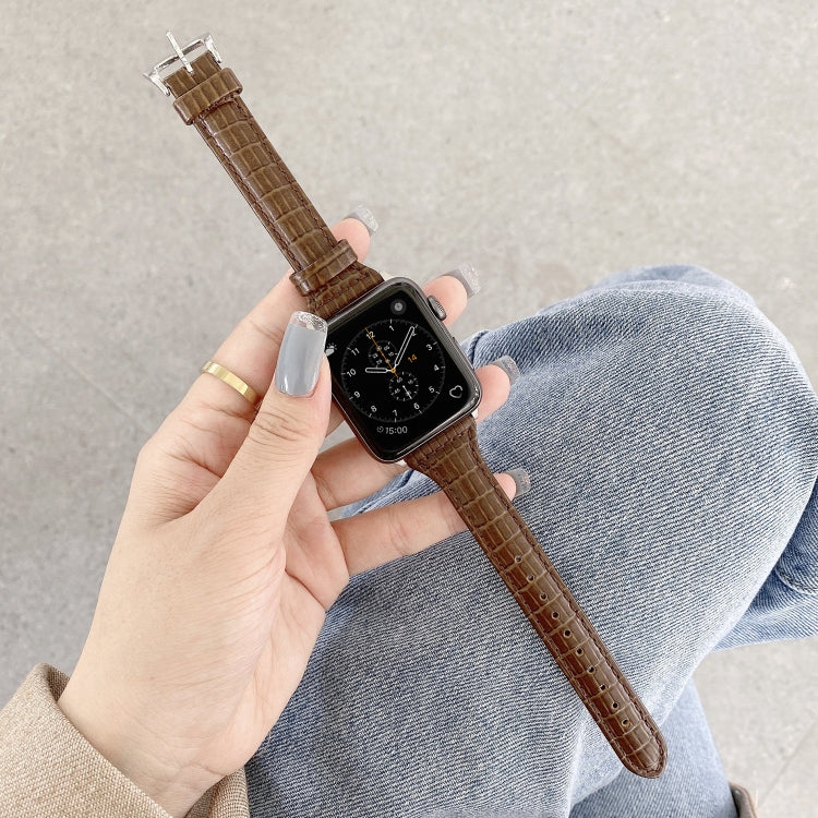 Crocodile Texture Leather Replacement Strap Watchband