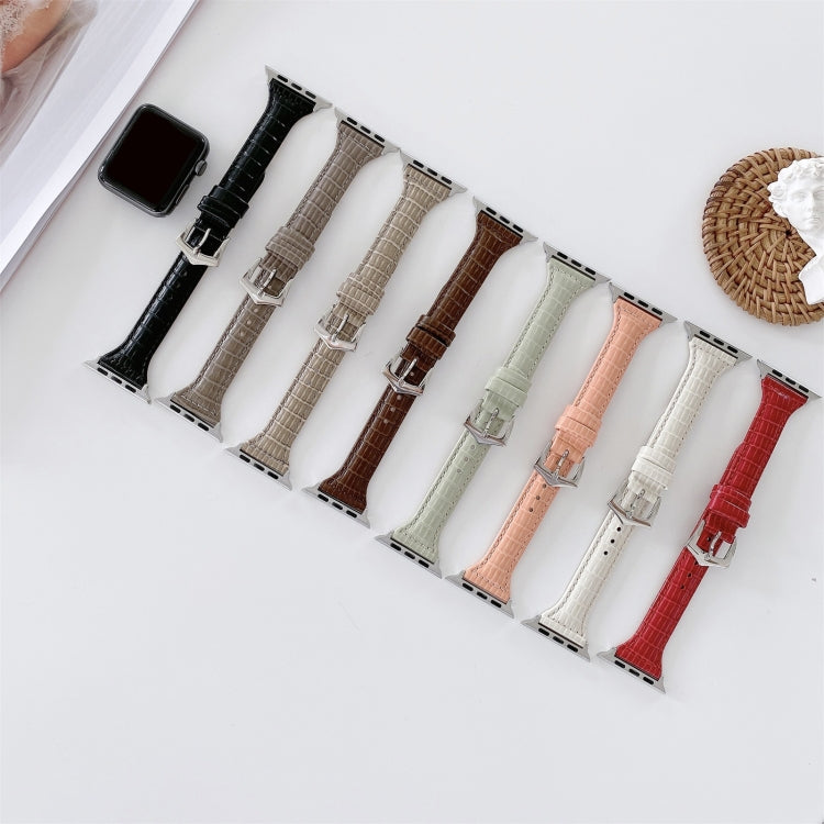 Crocodile Texture Leather Replacement Strap Watchband