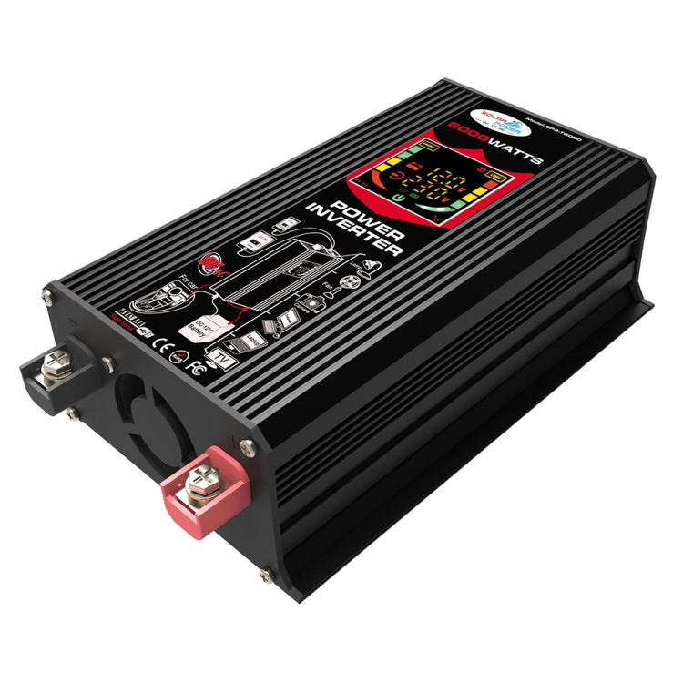 Tang III Generation 12V to 110V 6000W Car Power Inverter with LCD Display & Dual USB