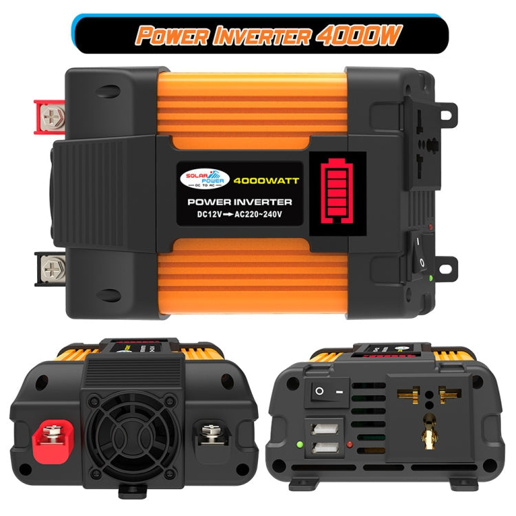 Little Wasp 12V to 110V 4000W Car Power Inverter with LED Display & Dual USB