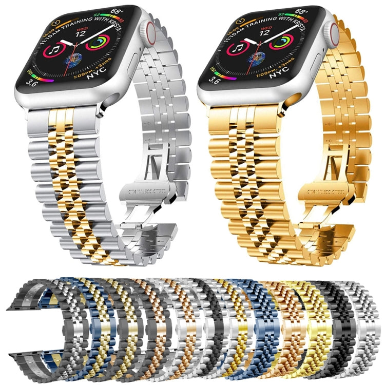 Five Beads Stainless Steel Replacement Watchbands For Apple Watch Series