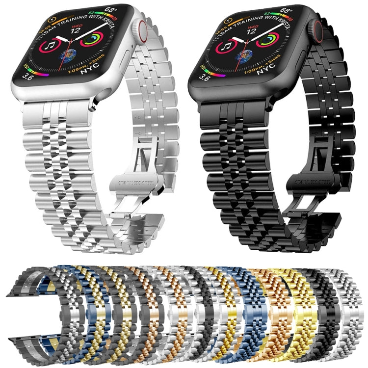 Five Beads Stainless Steel Replacement Watchbands For Apple Watch Series