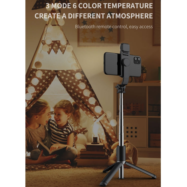 Q02S Fill Light Bluetooth Selfie Stick Tripod Mobile Phone Holder