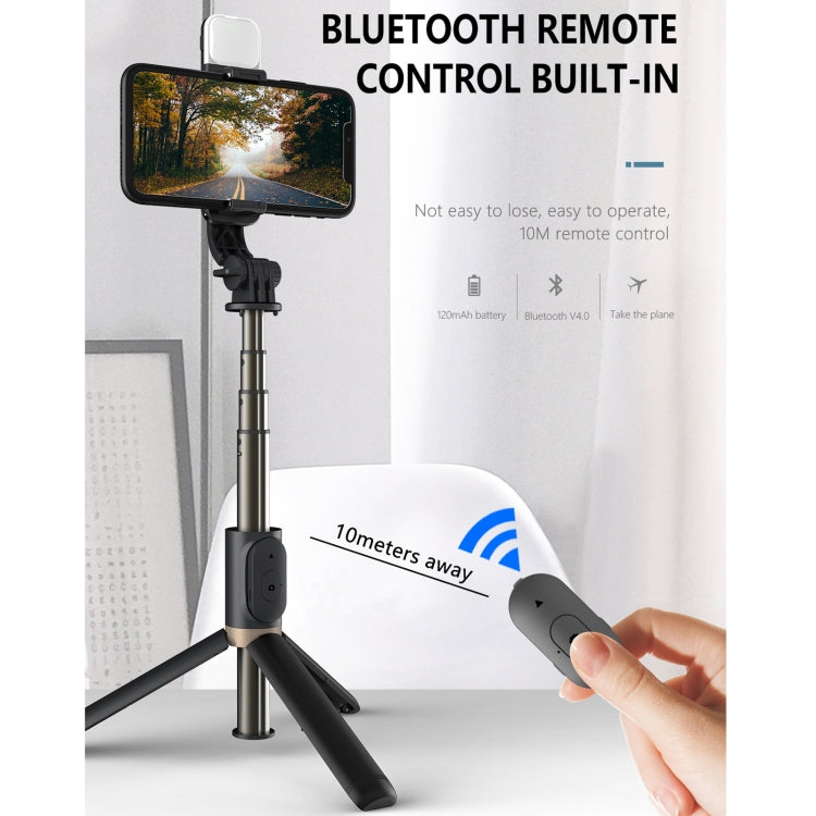 Q03S Fill Light Bluetooth Selfie Stick Tripod Mobile Phone Holder