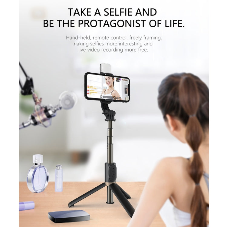 Q03S Fill Light Bluetooth Selfie Stick Tripod Mobile Phone Holder Reluova