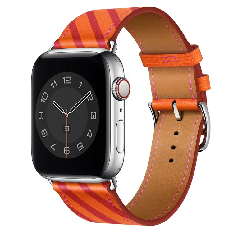 Strip Texture Leather Replacement Watchbands For Apple Watch Series