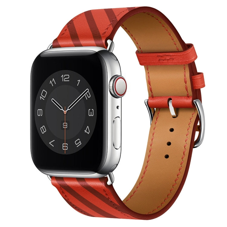 Strip Texture Leather Replacement Watchbands For Apple Watch Series