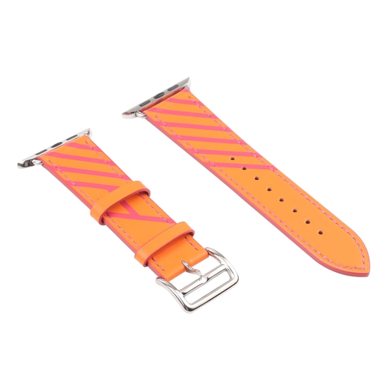 Strip Texture Leather Replacement Watchbands For Apple Watch Series