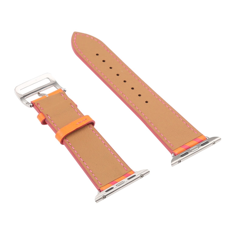 Strip Texture Leather Replacement Watchbands For Apple Watch Series