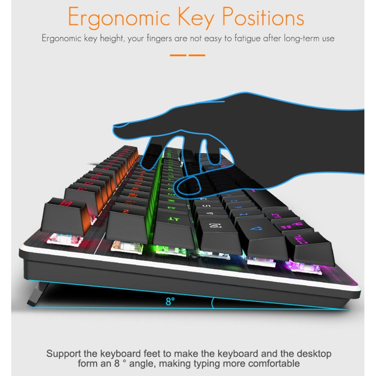 iMICE MK-X80 104 Keys Mechanical Blue-axis Backlight Wired Gaming Keyboard