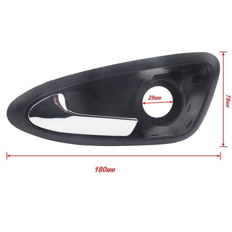 A5822-01 Car Electroplating Left Side Door Inside Handle 6J1837113A for Seat Ibiza 2009-2012 ÎҵÄÉ̵ê