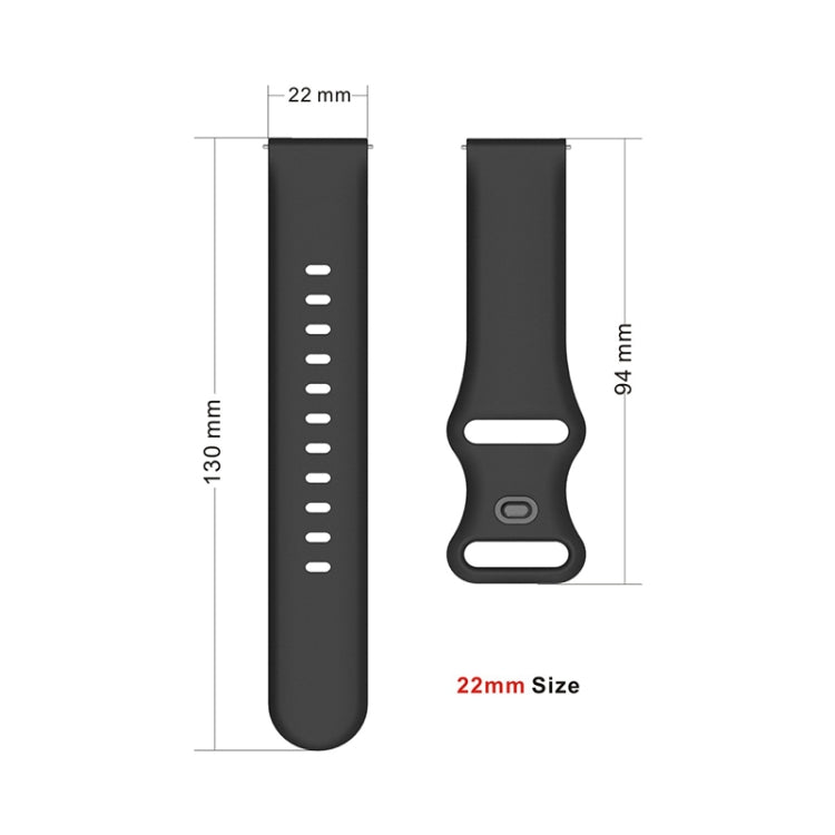 For Huawei Watch 3 Internal Buckle Perforation Silicone Replacement Watchband