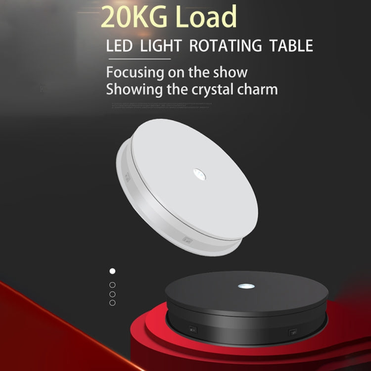 20cm Electric Rotating Turntable Display Stand Video Shooting Props Turntable for Photography-Reluova