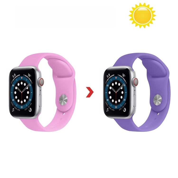 Discoloration in Sun Silicone Replacement Watchband For Apple Watch Series