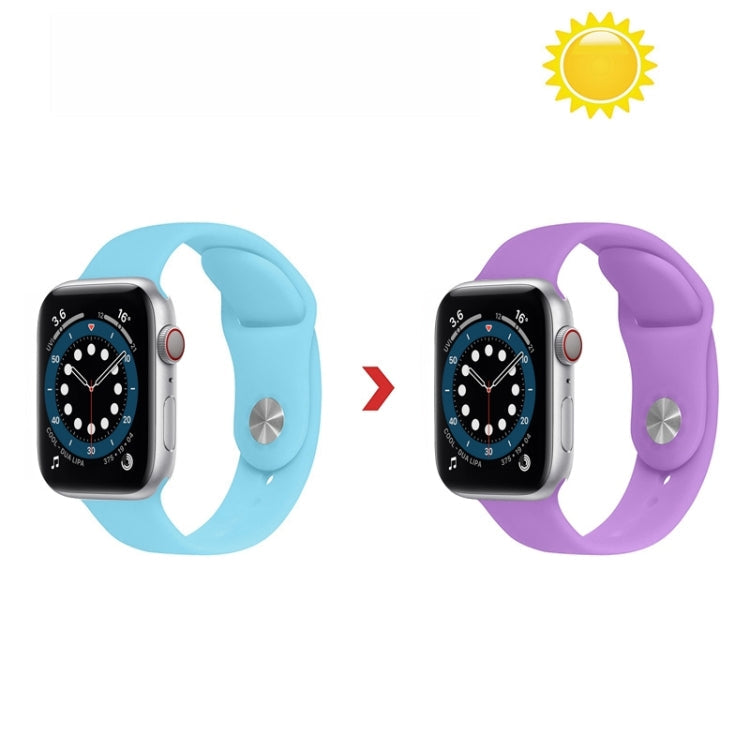 Discoloration in Sun Silicone Replacement Watchband For Apple Watch Series