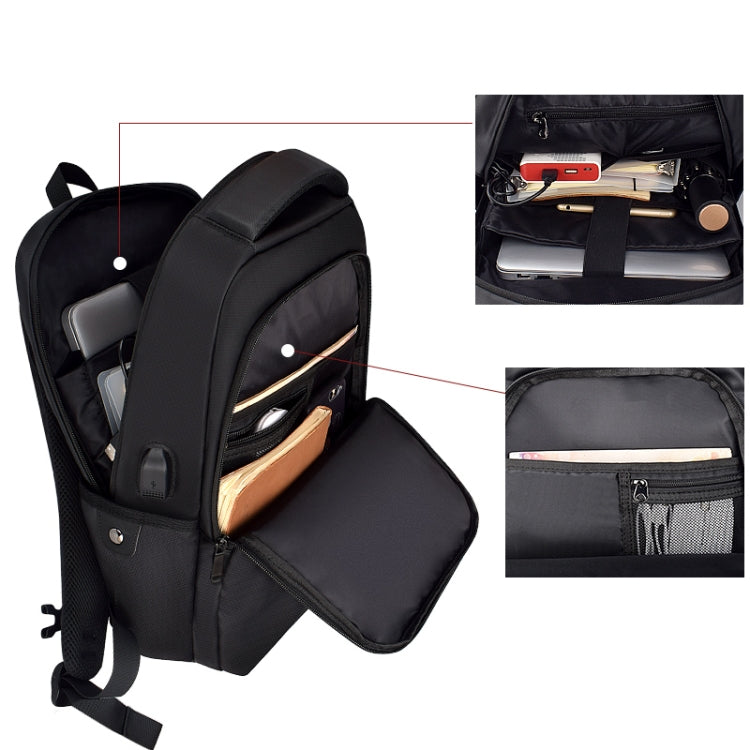 SJ01 Business Casual Computer Backpack with USB Charging Port My Store