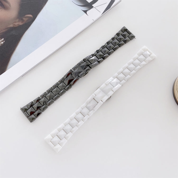 Universal Rhombic Grid Ceramics Replacement Strap Watchband