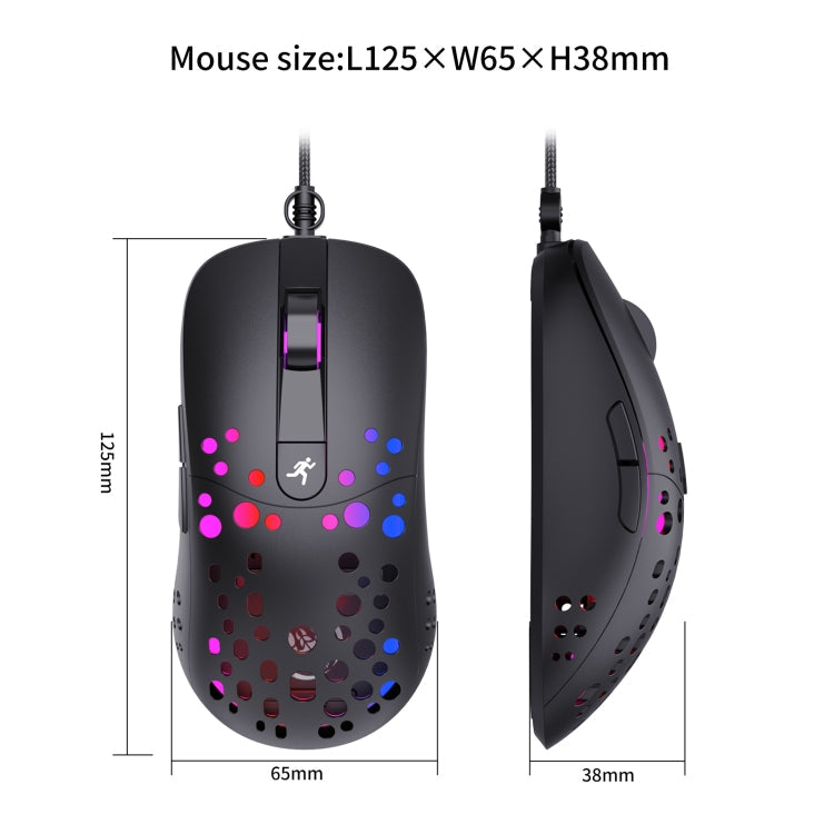 HXSJ A904 RGB Light Macro Programming Mechanical Gaming Wired Mouse My Store