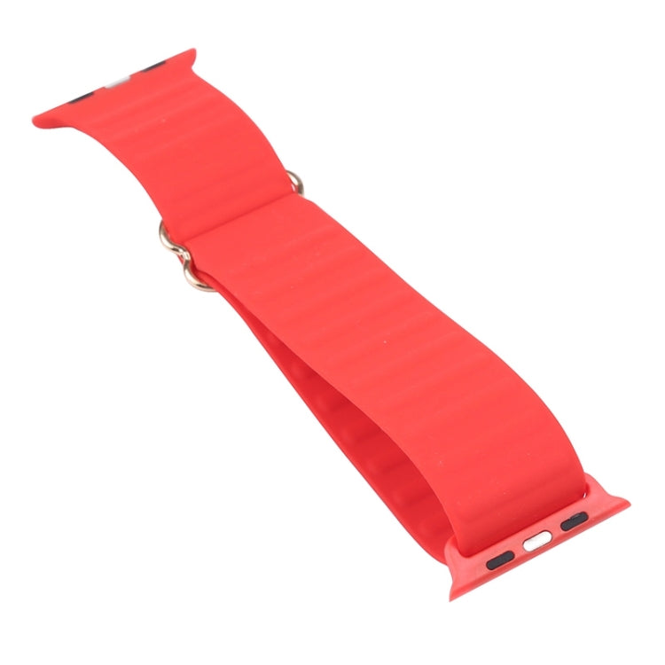 Japanese Word Buckle Silicone Replacement Watchband For Apple Watch Series