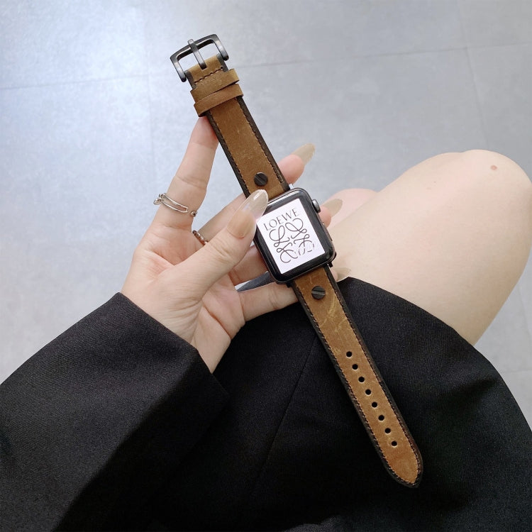 Retro Leather Replacement Strap Watchband