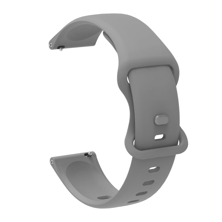 For Xiaomi Haylou RT RS3 LS04 / LS05S Universal Inner Back Buckle Perforation Silicone Replacement Strap Watchband