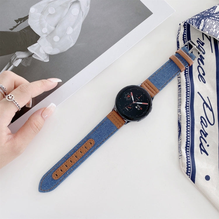 Denim Leather Replacement Strap Watchband