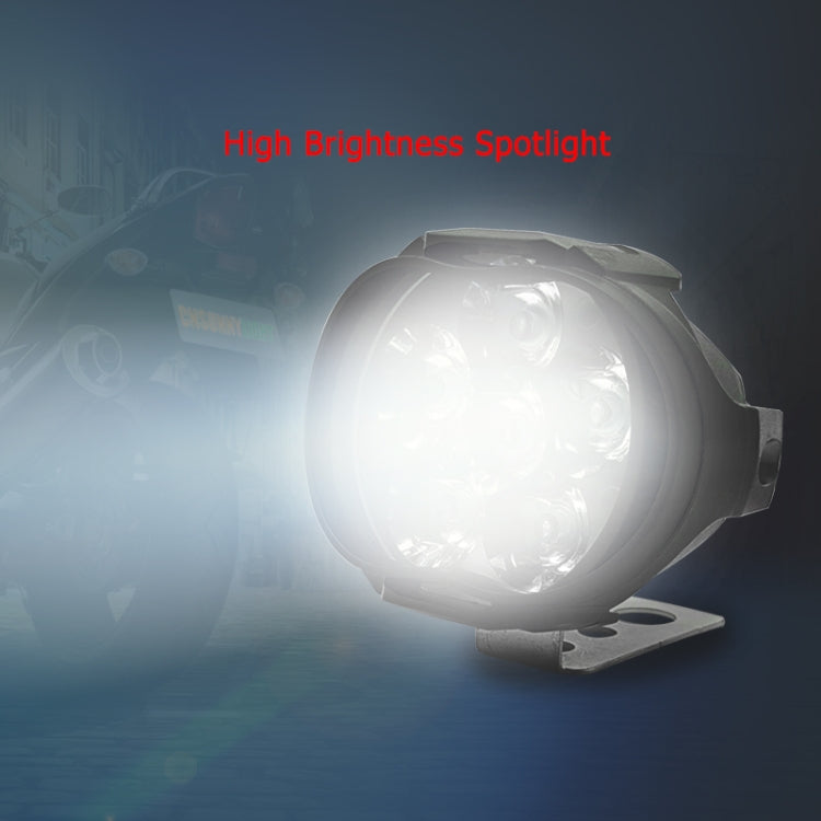 2 PCS L3C 8-85V / 16W / 5000K / 2000LM Motorcycle IP65 Waterproof External LED Spotlight