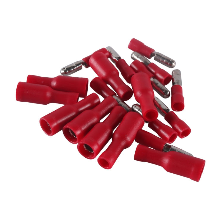 A6195 100 PCS Red AWG22~16 Car Cable Connection Cold Press Terminal Male & Female Connector ÎҵÄÉ̵ê