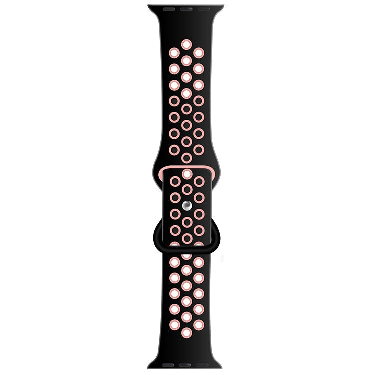 Butterfly Buckle Dual-tone Liquid Silicone Replacement Watchband For Apple Watch Series, Series 1