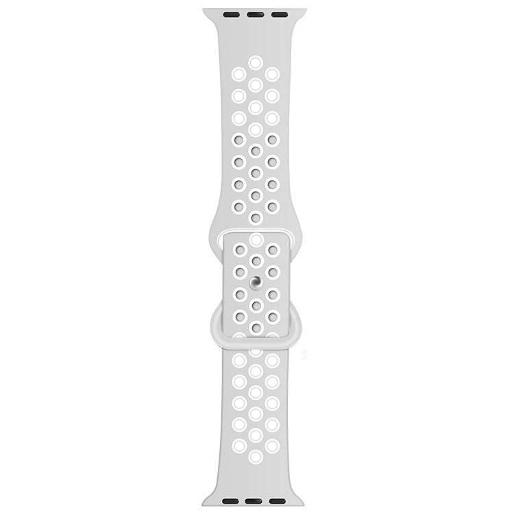 Butterfly Buckle Dual-tone Liquid Silicone Replacement Watchband For Apple Watch Series, Series 1