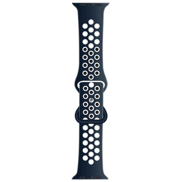 Butterfly Buckle Dual-tone Liquid Silicone Replacement Watchband For Apple Watch Series, Series 2