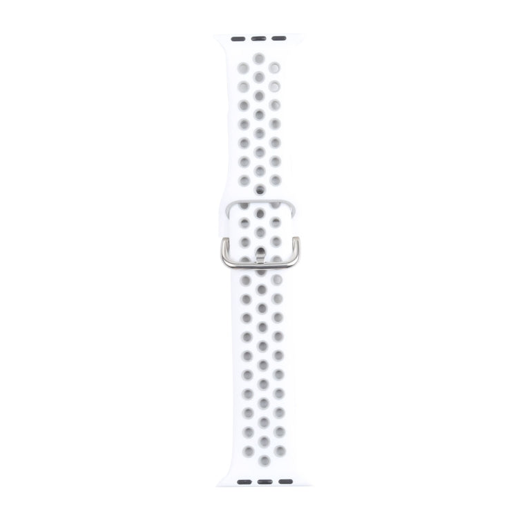 Metal Buckle Silicone Replacement Watchband For Apple Watch Series, Series 1