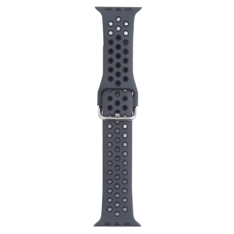 Metal Buckle Silicone Replacement Watchband For Apple Watch Series, Series 2