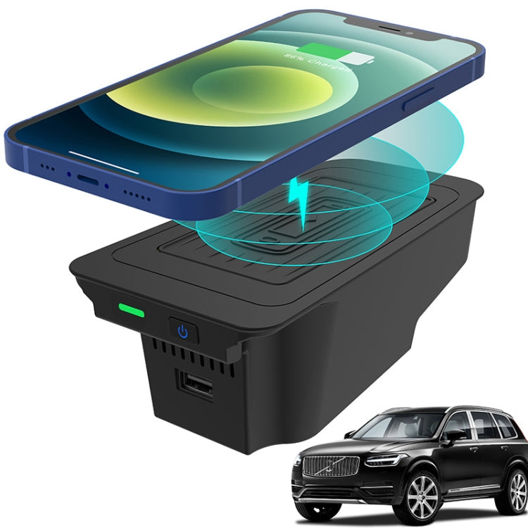 Car Qi Standard Wireless Charger 10W Quick Charging for Volvo S60 2019-2021, Left Driving ÎҵÄÉ̵ê