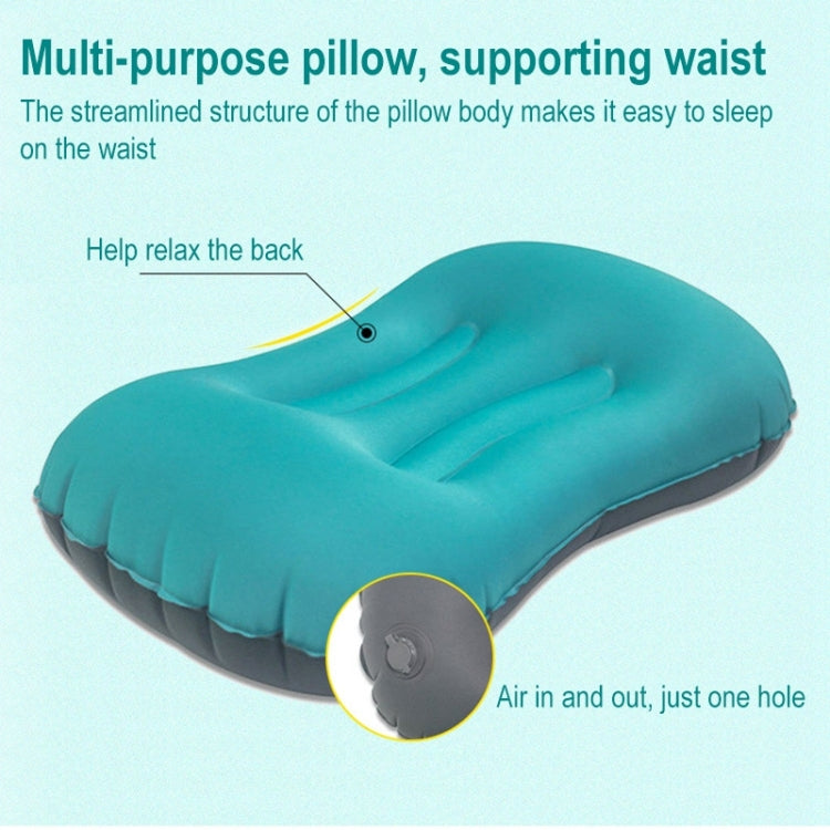 Outdoor Camping Trip Foldable Portable Inflatable Pillow Nap Waist Pillow