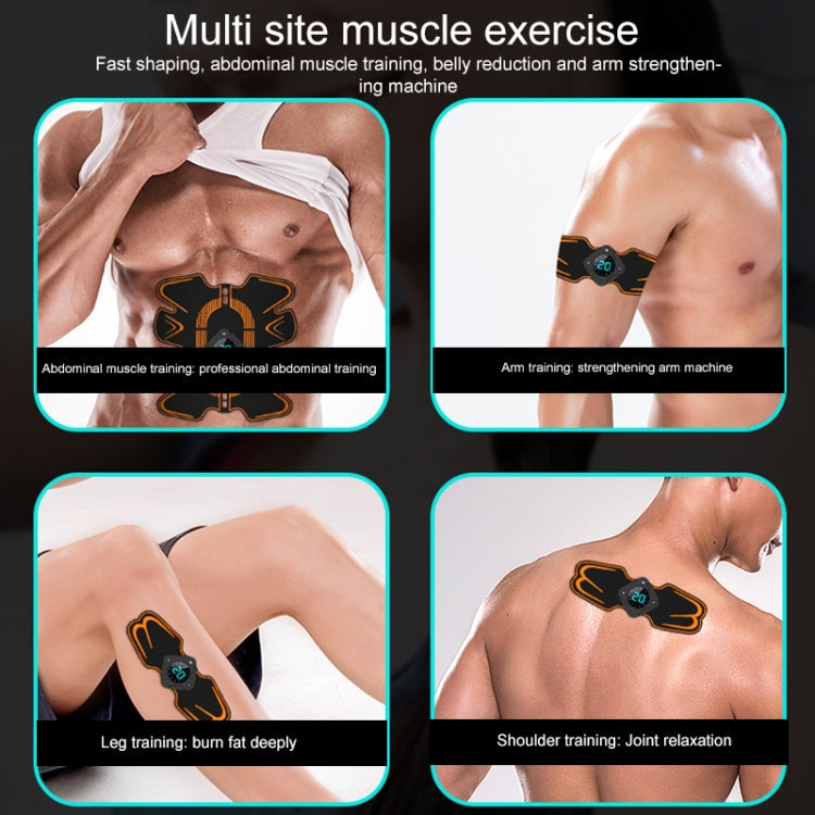 FM87 USB Magnetic Charging EMS Electrical Muscle Stimulator Abdominal Muscle Sticker with LED Digital Display