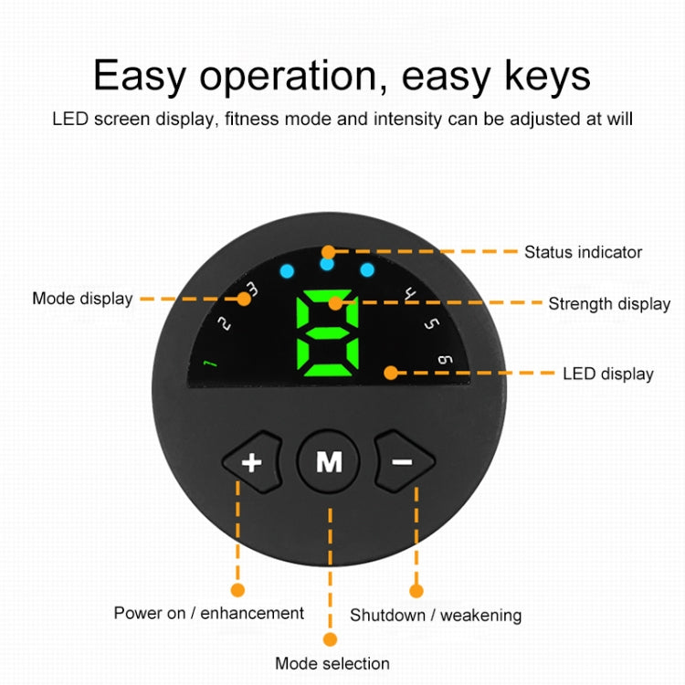 Q88Q USB Charging Abdominal Muscle Sticker Abdominal Muscle Trainer with LED Digital Display