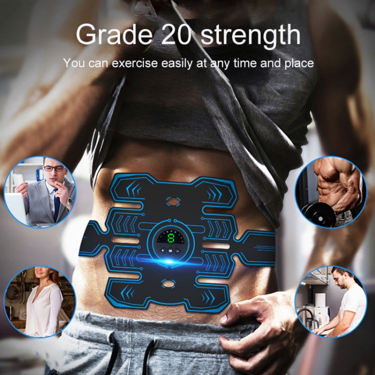 Q88Q USB Charging Abdominal Muscle Sticker Abdominal Muscle Trainer with LED Digital Display Reluova