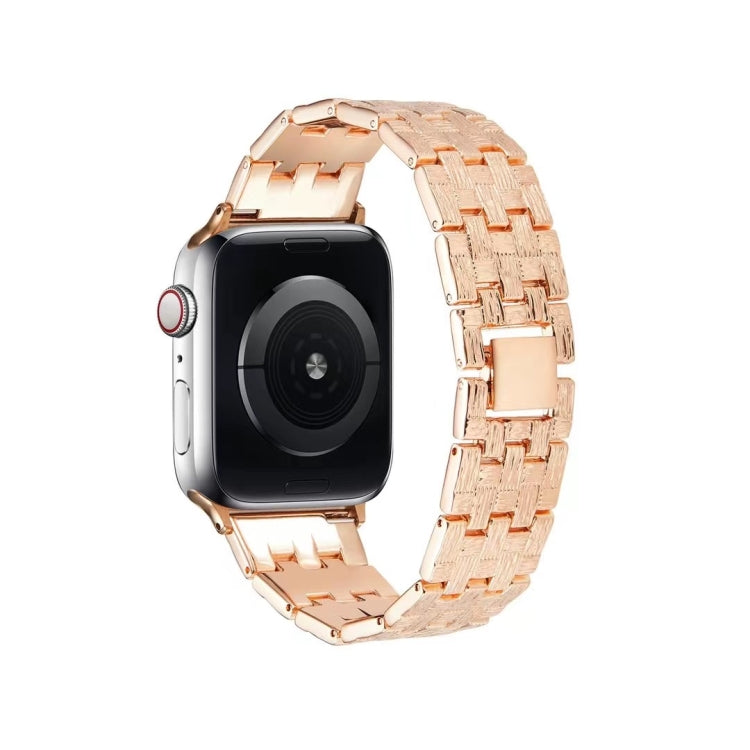 Woven Texture Stainless Steel Replacement Watchband For Apple Watch Series