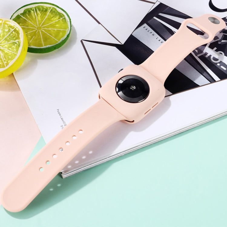 Silicone Replacement Strap Watchband + Watch Protective Case Set