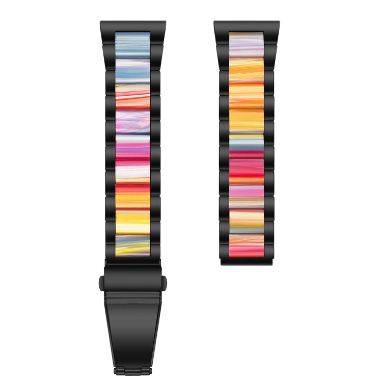 Three-beads Steel + Resin Replacement Strap Watchband