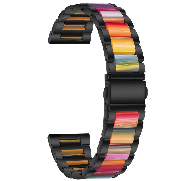 Three-beads Steel + Resin Replacement Strap Watchband