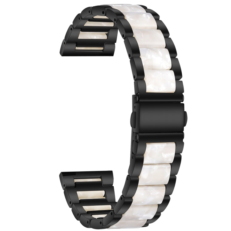 Three-beads Steel + Resin Replacement Strap Watchband