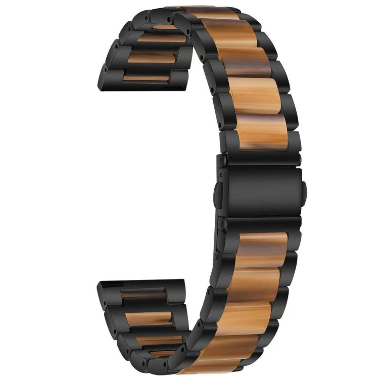 Three-beads Steel + Resin Replacement Strap Watchband