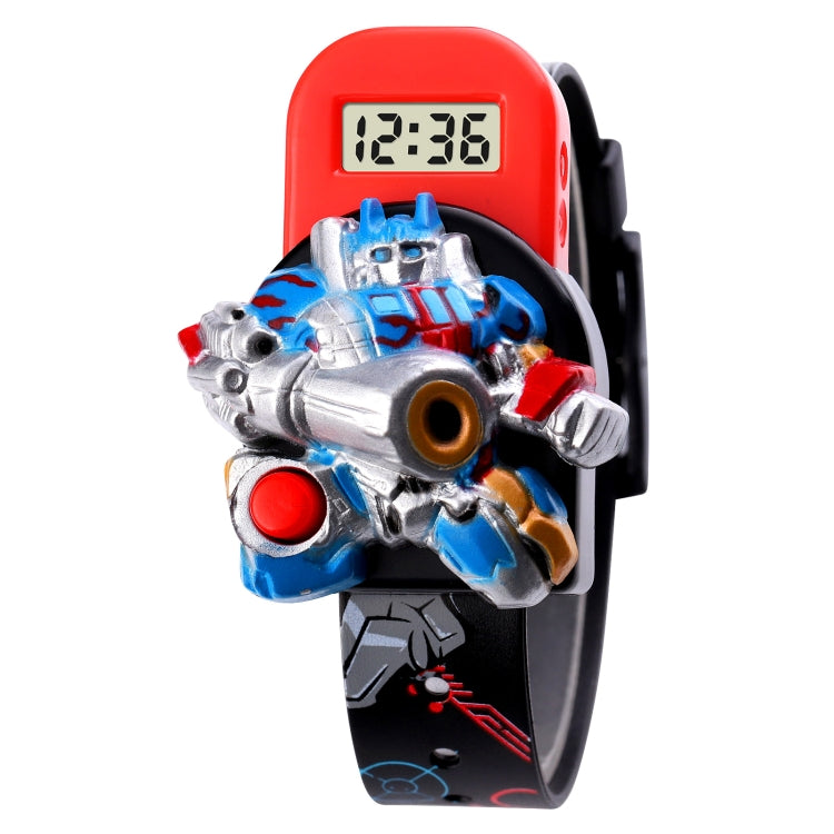 SKMEI 1750 Three-dimensional Cartoon Robot LED Digital Display Electronic Watch for Children