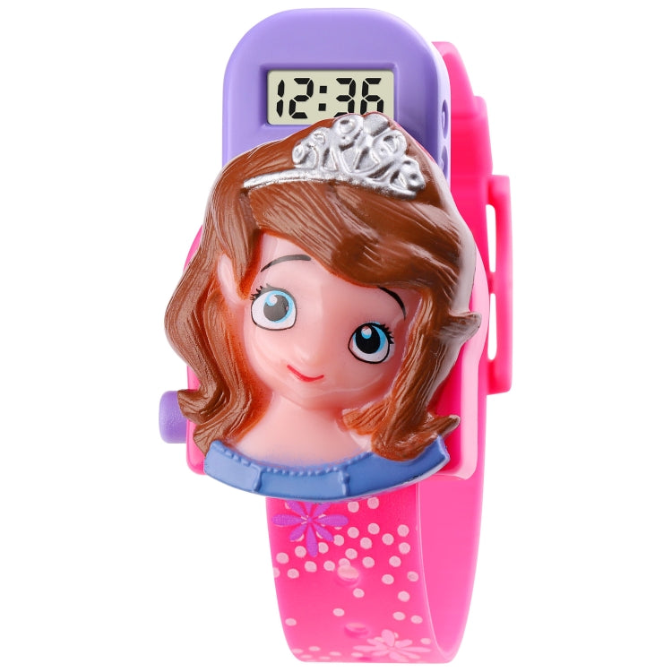 SKMEI 1752 Three-dimensional Cartoon Princess LED Digital Display Electronic Watch for Children Reluova